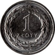 Poland 1 Zloty Circulation Coin. Wreath 2020 MW Y# 974c 1 ZŁOTY coin reverse Poland 1 Zloty Circulation Coin. Wreath 2020 MW Y# 974c 1 ZŁOTY coin reverse