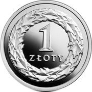 Poland 1 Zloty One Hundred Years of the Zloty 2019 MW Proof; all in proof set 1 ZŁOTY coin reverse Poland 1 Zloty One Hundred Years of the Zloty 2019 MW Proof; all in proof set 1 ZŁOTY coin reverse