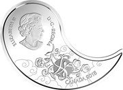 Canada 10 Dollars Black and White Yin and Yang. Tiger 2018 Proof ELIZABETH II D. G. REGINA CANADA 2018 coin obverse