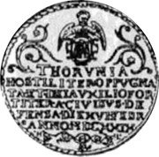 Poland 10 Ducat (Torun Under Siege) THORVNIA HOSTILITER OPPVGNA TA ET DEI AVXILIO FOR TITER CIVIBVS DE FENSA DIE XVI FEBR ANNO MDCXXIX coin obverse Poland 10 Ducat (Torun Under Siege) THORVNIA HOSTILITER OPPVGNA TA ET DEI AVXILIO FOR TITER CIVIBVS DE FENSA DIE XVI FEBR ANNO MDCXXIX coin obverse