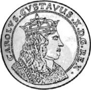 Poland 10 Dukat (Karol X Gustaw Swedish Occupation) CAROLVS GVSTAVUS X D G REX coin obverse Poland 10 Dukat (Karol X Gustaw Swedish Occupation) CAROLVS GVSTAVUS X D G REX coin obverse