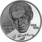 Slovakia 10 Euro (100th Anniversary of the Birth of Jozef Kroner) 10 EURO JOZEF KRONER 1924 1998 coin reverse Slovakia 10 Euro (100th Anniversary of the Birth of Jozef Kroner) 10 EURO JOZEF KRONER 1924 1998 coin reverse