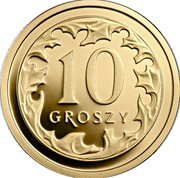 Poland 10 Groszy (One Hundred Years of the Zloty) 10 GROSZY coin reverse