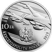 Poland 10 Zlotych 100th Anniversary of Polish Military Aviation 2019 MW Proof 10 ZŁ RZECZPOSPOLITA POLSKA 2019 MW coin obverse Poland 10 Zlotych 100th Anniversary of Polish Military Aviation 2019 MW Proof 10 ZŁ RZECZPOSPOLITA POLSKA 2019 MW coin obverse