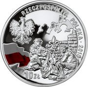 Poland 10 Zlotych 100th Anniversary of Polish Scouting 2010 MW Proof Y# 726 RZECZPOSPOLITA POLSKA 2010 MW 10 ZŁ coin obverse Poland 10 Zlotych 100th Anniversary of Polish Scouting 2010 MW Proof Y# 726 RZECZPOSPOLITA POLSKA 2010 MW 10 ZŁ coin obverse
