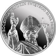 Poland 10 Zlotych 100th Anniversary of the Birth of Saint John Paul II 2020 MW Proof 100. ROCZNICA URODZIN ŚWIĘTEGO JANA PAWŁA II coin reverse Poland 10 Zlotych 100th Anniversary of the Birth of Saint John Paul II 2020 MW Proof 100. ROCZNICA URODZIN ŚWIĘTEGO JANA PAWŁA II coin reverse