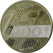 Poland 10 Zlotych Year 2001 2001 MW Proof Y# 406 2001 ROK coin reverse Poland 10 Zlotych Year 2001 2001 MW Proof Y# 406 2001 ROK coin reverse