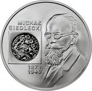 Poland 10 Zlotych Michal Siedlecki 2001 MW Proof Y# 460 MICHAŁ SIEDLECKI 1873 1940 coin reverse Poland 10 Zlotych Michal Siedlecki 2001 MW Proof Y# 460 MICHAŁ SIEDLECKI 1873 1940 coin reverse