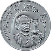 Poland 10 Zlotych Stanislaw Leszczynski 2003 MW Proof Y# 474 STANISŁAW LESZCZYŃSKI 1704-1709 1733-1736 coin reverse Poland 10 Zlotych Stanislaw Leszczynski 2003 MW Proof Y# 474 STANISŁAW LESZCZYŃSKI 1704-1709 1733-1736 coin reverse
