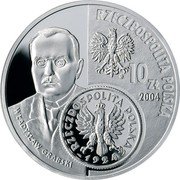 Poland 10 Zlotych The History of Zloty 2004 MW Proof Y# 480 RZECZPOSPOLITA POLSKA MW 10 ZŁ 2004 WŁADYSŁAW GRABSKI RZECZPOSPOLITA POLSKA 1924 coin obverse Poland 10 Zlotych The History of Zloty 2004 MW Proof Y# 480 RZECZPOSPOLITA POLSKA MW 10 ZŁ 2004 WŁADYSŁAW GRABSKI RZECZPOSPOLITA POLSKA 1924 coin obverse