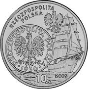 Poland 10 Zlotych The History of Zloty 2005 MW Proof Y# 568 RZECZPOSPOLITA POLSKA 2005 MW 10 ZŁ RZECZPOSPOLITA POLSKA 1936 coin obverse Poland 10 Zlotych The History of Zloty 2005 MW Proof Y# 568 RZECZPOSPOLITA POLSKA 2005 MW 10 ZŁ RZECZPOSPOLITA POLSKA 1936 coin obverse