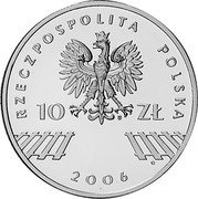 Poland 10 Zlotych 30th Anniversary June 1976 2006 MW Proof Y# 598 RZECZPOSPOLITA POLSKA 2006 10 ZŁ MW coin obverse Poland 10 Zlotych 30th Anniversary June 1976 2006 MW Proof Y# 598 RZECZPOSPOLITA POLSKA 2006 10 ZŁ MW coin obverse
