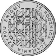Poland 10 Zlotych Breaking the Enigma Code 2007 MW Proof Y# 587 75. ROCZNICA ZŁAMANA SZYFRU ENIGMY coin reverse Poland 10 Zlotych Breaking the Enigma Code 2007 MW Proof Y# 587 75. ROCZNICA ZŁAMANA SZYFRU ENIGMY coin reverse