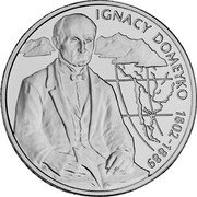 Poland 10 Zlotych Ignacy Domeyko 2007 MW Proof Y# 585 IGNACY DOMEYKO 1802 1889 coin reverse Poland 10 Zlotych Ignacy Domeyko 2007 MW Proof Y# 585 IGNACY DOMEYKO 1802 1889 coin reverse