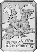 Poland 10 Zlotych Mounted Knight of the 15th Century 2007 MW Proof Y# 602 RYCERZ CIĘŻKOZBROJNY XV W. coin reverse Poland 10 Zlotych Mounted Knight of the 15th Century 2007 MW Proof Y# 602 RYCERZ CIĘŻKOZBROJNY XV W. coin reverse