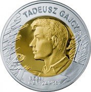 Poland 10 Zlotych 65th Anniversary of Warsaw Uprising. Tadeusz Gajcy 2009 MW Proof Y# 688 TADEUSZ GAJCY POECI WARSZAWSCY coin reverse Poland 10 Zlotych 65th Anniversary of Warsaw Uprising. Tadeusz Gajcy 2009 MW Proof Y# 688 TADEUSZ GAJCY POECI WARSZAWSCY coin reverse