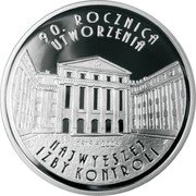 Poland 10 Zlotych 90th Anniversary of the Establishment of the Supreme Chamber of Control 2009 MW Proof Y# 674 90. ROCZNICA UTWORZENIA NAJWYŻSZEJ IZBY KONTROLI coin reverse Poland 10 Zlotych 90th Anniversary of the Establishment of the Supreme Chamber of Control 2009 MW Proof Y# 674 90. ROCZNICA UTWORZENIA NAJWYŻSZEJ IZBY KONTROLI coin reverse