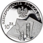 Poland 10 Zlotych Benedykt Dybowski 2010 MW Proof Y# 743 RZECZPOSPOLITA POLSKA 2010 MW 10 ZŁ coin obverse Poland 10 Zlotych Benedykt Dybowski 2010 MW Proof Y# 743 RZECZPOSPOLITA POLSKA 2010 MW 10 ZŁ coin obverse