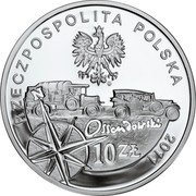 Poland 10 Zlotych Ferdynand Ossendowski 2011 MW Proof Y# 798 RZECZPOSPOLITA POLSKA 2011 MW OSSENDOWSKI 10 ZŁ coin obverse Poland 10 Zlotych Ferdynand Ossendowski 2011 MW Proof Y# 798 RZECZPOSPOLITA POLSKA 2011 MW OSSENDOWSKI 10 ZŁ coin obverse