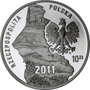 Poland 10 Zlotych Silesian Uprisings 2011 MW Proof Y# 793 RZECZPOSPOLITA POLSKA MW 10 ZŁ 2011 coin obverse Poland 10 Zlotych Silesian Uprisings 2011 MW Proof Y# 793 RZECZPOSPOLITA POLSKA MW 10 ZŁ 2011 coin obverse