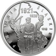 Poland 10 Zlotych Silesian Uprisings 2011 MW Proof Y# 793 POWSTANIA ŚLĄSKIE 1921 1920 1919 coin reverse Poland 10 Zlotych Silesian Uprisings 2011 MW Proof Y# 793 POWSTANIA ŚLĄSKIE 1921 1920 1919 coin reverse