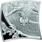 Poland 10 Zlotych European Football Championship. Part 3 2012 MW Proof Y# 827 10 ZŁ RZECZPOSPOLITA POLSKA 2012 coin obverse Poland 10 Zlotych European Football Championship. Part 3 2012 MW Proof Y# 827 10 ZŁ RZECZPOSPOLITA POLSKA 2012 coin obverse