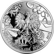 Poland 10 Zlotych Agnieszka Osiecka 2013 MW Proof Y# 884 MW 10 ZŁ RZECZPOSPOLITA POLSKA 2013 coin obverse Poland 10 Zlotych Agnieszka Osiecka 2013 MW Proof Y# 884 MW 10 ZŁ RZECZPOSPOLITA POLSKA 2013 coin obverse