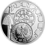 Poland 10 Zlotych Denarius of Boleslaw III the Wry-mouthed 2014 MW Proof Y# 900 DENARRIVS RZECZPOSPOLITA POLSKA 2014 MW 10 ZŁ coin obverse Poland 10 Zlotych Denarius of Boleslaw III the Wry-mouthed 2014 MW Proof Y# 900 DENARRIVS RZECZPOSPOLITA POLSKA 2014 MW 10 ZŁ coin obverse