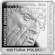 Poland 10 Zlotych Grzegorz Ciechowski 2014 MW Proof Y# 918 OBYWATEL GC OBYWATEL ŚWIATA GRZEGORZ CIECHOWSKI HISTORIA POLSKIEJ MUZYKI ROZRYWKOWEJ coin reverse Poland 10 Zlotych Grzegorz Ciechowski 2014 MW Proof Y# 918 OBYWATEL GC OBYWATEL ŚWIATA GRZEGORZ CIECHOWSKI HISTORIA POLSKIEJ MUZYKI ROZRYWKOWEJ coin reverse
