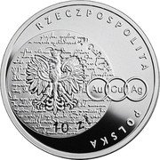 Poland 10 Zlotych Nicolaus Copernicus 2017 MW Proof Y# 980 RZECZPOSPOLITA POLSKA 2017 AU CU AG MW 10 ZŁ coin obverse Poland 10 Zlotych Nicolaus Copernicus 2017 MW Proof Y# 980 RZECZPOSPOLITA POLSKA 2017 AU CU AG MW 10 ZŁ coin obverse