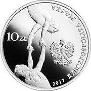 Poland 10 Zlotych 150th Anniversary of the Establishment of the Sokol Gymnastic Society 2017 MW Proof Y# 977 10 ZŁ MW 2017 RZECZPOSPOLITA POLSKA coin obverse Poland 10 Zlotych 150th Anniversary of the Establishment of the Sokol Gymnastic Society 2017 MW Proof Y# 977 10 ZŁ MW 2017 RZECZPOSPOLITA POLSKA coin obverse