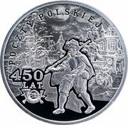 Poland 10 Zlotych 450 Years of the Polish Postal Service 2008 Proof Y# 655 POCZTY POLSKIEJ 450 LAT coin reverse Poland 10 Zlotych 450 Years of the Polish Postal Service 2008 Proof Y# 655 POCZTY POLSKIEJ 450 LAT coin reverse