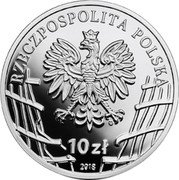 Poland 10 Zlotych Hieronim Dekutowski. Zapora 2018 MW Proof RZECZPOSPOLITA POLSKA MW 10 ZŁ 2018 coin obverse Poland 10 Zlotych Hieronim Dekutowski. Zapora 2018 MW Proof RZECZPOSPOLITA POLSKA MW 10 ZŁ 2018 coin obverse