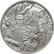 Poland 10 Zlotych Jan III Sobieski 2001 MW Proof Y# 425 JAN III SOBIESKI 1674 1696 coin reverse Poland 10 Zlotych Jan III Sobieski 2001 MW Proof Y# 425 JAN III SOBIESKI 1674 1696 coin reverse