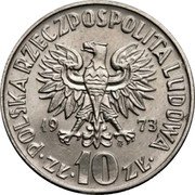 Poland 10 Zlotych Nicolaus Copernicus. Proba 1973 MW KM# Pr209 POLSKA RZECZPOSPOLITA LUDOWA 19 73 MW ZŁ 10 ZŁ coin obverse Poland 10 Zlotych Nicolaus Copernicus. Proba 1973 MW KM# Pr209 POLSKA RZECZPOSPOLITA LUDOWA 19 73 MW ZŁ 10 ZŁ coin obverse