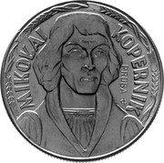 Poland 10 Zlotych (Nicolaus Copernicus. Small Type. Trial Strike) KM# Pr161 MIKOŁAJ KOPERNIK PRÓBA JG coin reverse Poland 10 Zlotych (Nicolaus Copernicus. Small Type. Trial Strike) KM# Pr161 MIKOŁAJ KOPERNIK PRÓBA JG coin reverse