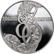 Poland 10 Zlotych Polish August of 1980 2010 MW Proof Y# 738 19 POLSKI SIERPIEŃ 80 coin reverse Poland 10 Zlotych Polish August of 1980 2010 MW Proof Y# 738 19 POLSKI SIERPIEŃ 80 coin reverse