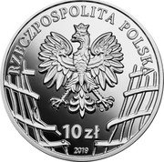 Poland 10 Zlotych Stanislaw Kasznica. Wasowski 2019 MW Proof RZECZPOSPOLITA POLSKA MW 10 ZŁ 2019 coin obverse Poland 10 Zlotych Stanislaw Kasznica. Wasowski 2019 MW Proof RZECZPOSPOLITA POLSKA MW 10 ZŁ 2019 coin obverse
