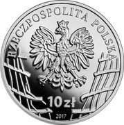 Poland 10 Zlotych The Enduring Soldiers 2017 MW Proof Y# 978 RZECZPOSPOLITA POLSKA MW 10 ZŁ 2017 coin obverse Poland 10 Zlotych The Enduring Soldiers 2017 MW Proof Y# 978 RZECZPOSPOLITA POLSKA MW 10 ZŁ 2017 coin obverse