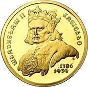 Poland 100 Zlotych Ladislaus II Jagiellon 2002 MW Proof Y# 430 WŁADYSŁAW II JAGIEŁŁO 1386 1434 coin reverse Poland 100 Zlotych Ladislaus II Jagiellon 2002 MW Proof Y# 430 WŁADYSŁAW II JAGIEŁŁO 1386 1434 coin reverse