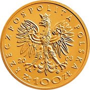 Poland 100 Zlotych Stanislaw Leszczynski 2003 MW Proof Y# 476 RZECZPOSPOLITA POLSKA 2003 MW ZŁ 100 ZŁ coin obverse Poland 100 Zlotych Stanislaw Leszczynski 2003 MW Proof Y# 476 RZECZPOSPOLITA POLSKA 2003 MW ZŁ 100 ZŁ coin obverse