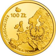 Poland 100 Zlotych Poland’s Presidency of the Council of the European Union 2011 MW Proof Y# 779 100 ZŁ MW RZECZPOSPOLITA POLSKA 2011 coin obverse Poland 100 Zlotych Poland’s Presidency of the Council of the European Union 2011 MW Proof Y# 779 100 ZŁ MW RZECZPOSPOLITA POLSKA 2011 coin obverse