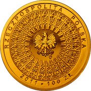 Poland 100 Zlotych Beatification of John Paul II 2011 MW Proof Y# 775 RZECZPOSPOLITA POLSKA MW 2011 100 ZŁ coin obverse Poland 100 Zlotych Beatification of John Paul II 2011 MW Proof Y# 775 RZECZPOSPOLITA POLSKA MW 2011 100 ZŁ coin obverse