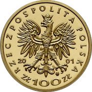 Poland 100 Zlotych Jan III Sobieski 2001 MV Proof Y# 462 RZECZPOSPOLITA POLSKA 2001 MW ZŁ 100 ZŁ coin obverse Poland 100 Zlotych Jan III Sobieski 2001 MV Proof Y# 462 RZECZPOSPOLITA POLSKA 2001 MW ZŁ 100 ZŁ coin obverse