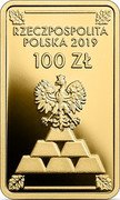 Poland 100 Zlotych The Return of Gold to Poland 2019 MW Proof RZECZPOSPOLITA POLSKA 2019 100 ZŁ MW coin obverse