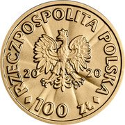 Poland 100 Zlotych Witos 2020 Proof 100 ZŁ 20 20 RZECZPOSPOLITA POLSKA coin obverse