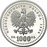 Poland 1000 Zlotych FIFA World Cup 1994 MW Proof Y# 267 RZECZPOSPOLITA POLSKA 1994 MW ZŁ 1000 ZŁ coin obverse Poland 1000 Zlotych FIFA World Cup 1994 MW Proof Y# 267 RZECZPOSPOLITA POLSKA 1994 MW ZŁ 1000 ZŁ coin obverse