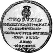 Poland 2 Thaler (Sigismund III. Torun Under Siege) THORVNIA HOSTILITER OPPVGNATA ET DEI O AVXILIO FORTR A CIVIB DEFENSA XVI FEBR ANNO M DC XXIX coin obverse Poland 2 Thaler (Sigismund III. Torun Under Siege) THORVNIA HOSTILITER OPPVGNATA ET DEI O AVXILIO FORTR A CIVIB DEFENSA XVI FEBR ANNO M DC XXIX coin obverse