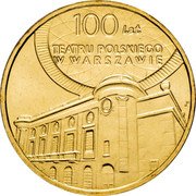 Poland 2 Zlote 100th Anniversary of the Polish Theatre 2013 MW Y# 854 100 LAT TEATRU POLSKIEGO W WARSZAWIE coin reverse Poland 2 Zlote 100th Anniversary of the Polish Theatre 2013 MW Y# 854 100 LAT TEATRU POLSKIEGO W WARSZAWIE coin reverse