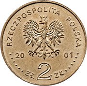 Poland 2 Zlote 15th Anniversary of the Constitutional Tribunal Decisions 2001 MW Y# 412 RZECZPOSPOLITA POLSKA MW 2001 ZŁ 2 ZŁ coin obverse Poland 2 Zlote 15th Anniversary of the Constitutional Tribunal Decisions 2001 MW Y# 412 RZECZPOSPOLITA POLSKA MW 2001 ZŁ 2 ZŁ coin obverse